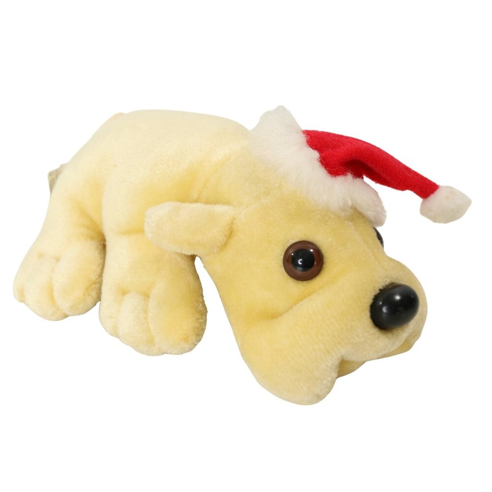 Christmas Xmas Kennel Kuddlees Pup Santa Hat Plush Stuffed Animal Toy Vintage